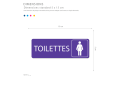 Plaques Toilettes Femmes 5 x 15 cm