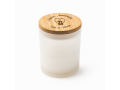 Bougie Parfumée Vanille avec Couvercle Bambou Personnalisé (VANILA)