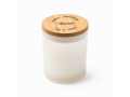 Bougie Parfumée Vanille avec Couvercle Bambou Personnalisé (VANILA)