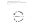 Empreinte Trodat Printy 46130 - Plaque de texte de Remplacement 2 + 2 lignes 30 mm