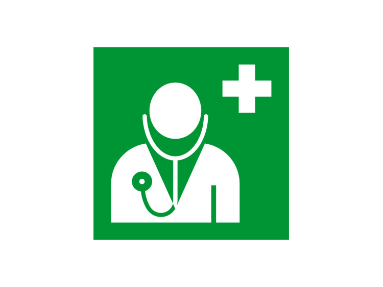 Évacuation Sécurité - E009 - Médecin - Panneau Signalétique Norme ISO 7010