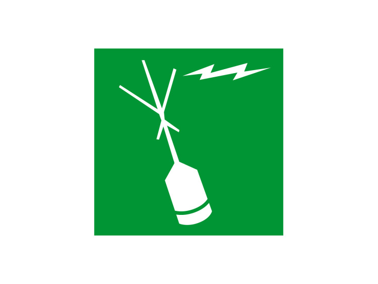 Évacuation Sécurité - E106 - Radio guide de détresse - Panneau Signalétique Norme ISO 7010