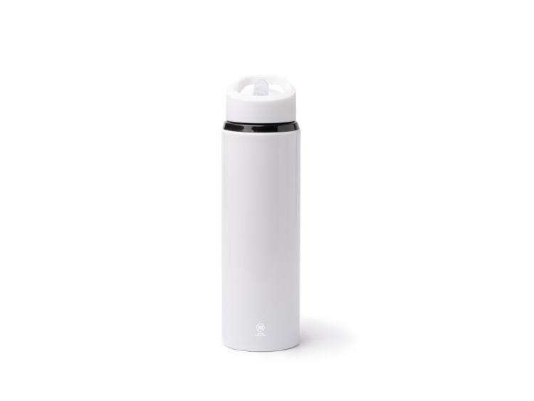 Gourde personnalis&eacute;e avec paille r&eacute;tractable 700ml