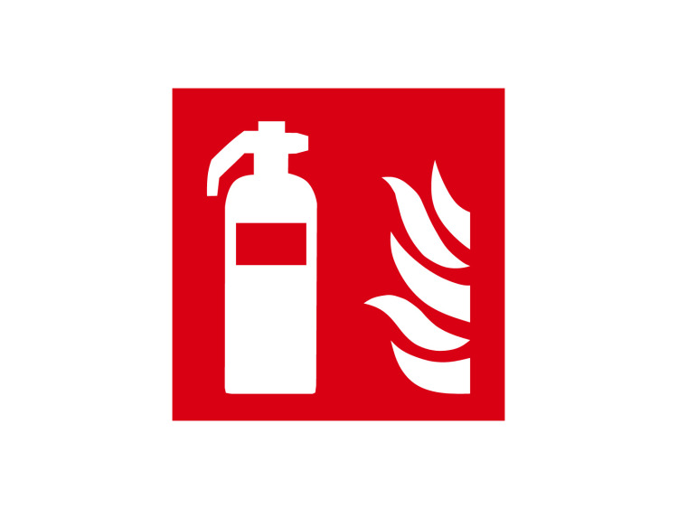 Incendie - F001 - Extincteur - Panneau Signalétique Norme ISO 7010