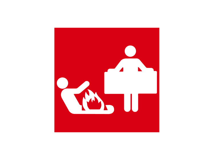 Incendie - F028 - Couverture anti-feu - Panneau Signalétique Norme ISO 7010