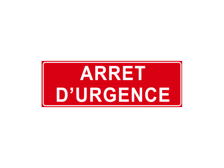 Incendie - F108 - Arrêt d'urgence - Panneau Signalétique Norme ISO 7010