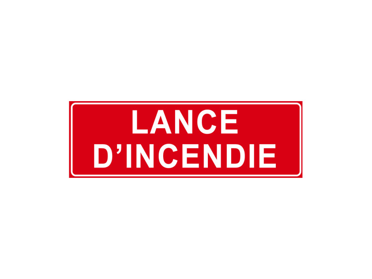 Incendie - F109 - Lance d'incendie - Panneau Signalétique Norme ISO 7010