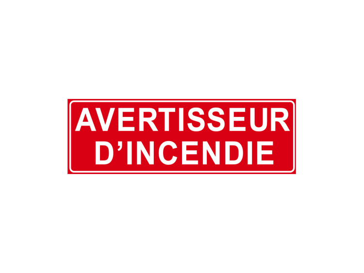 Incendie - F111 - Avertisseur d'incendie - Panneau Signalétique Norme ISO 7010