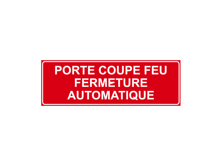 Incendie - F139 - Porte coupe-feu à fermeture automatique - Panneau Signalétique Norme ISO 7010