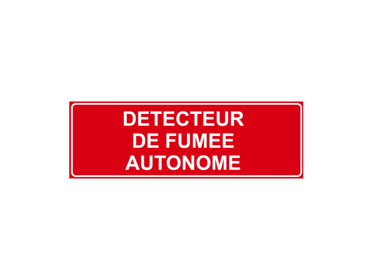 Incendie - F143 - Détecteur de fumée autonome - Panneau Signalétique Norme ISO 7010