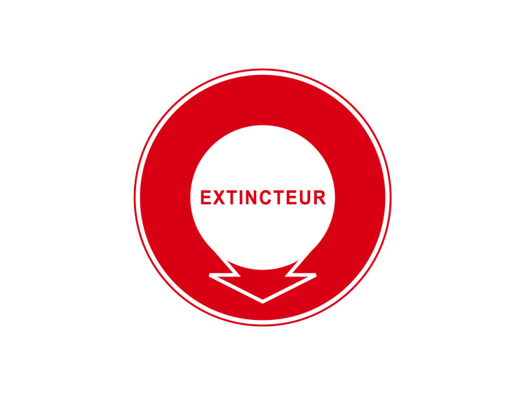 Incendie - F305 - Extincteur - Panneau Signalétique Norme ISO 7010