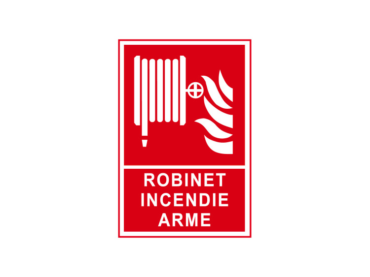 Incendie - F400 - Robinet d'incendie armé - Panneau Signalétique Norme ISO 7010