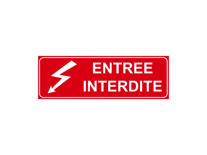 Interdiction  P300  Entrée Interdite  Panneau Signalétique Norme ISO 7010