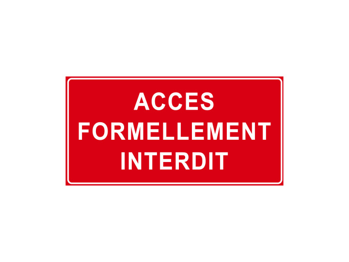Interdiction  P907  Accès formellement interdit  Panneau Signalétique Norme ISO 7010