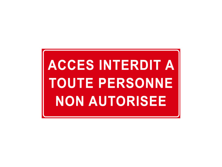 Interdiction  P911  Accès interdit à toute personne non autorisée  Panneau Norme ISO 7010