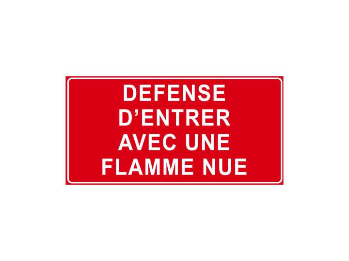 Interdiction  P915  Défense dentrer avec une flamme nue  Panneau Norme ISO 7010