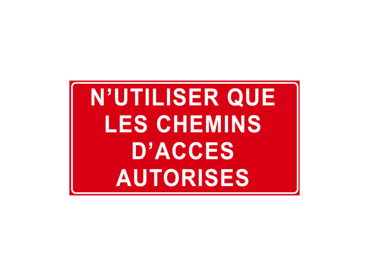 Interdiction  P922  Nutilisez que les chemins daccès autorisés  Panneau Norme ISO 7010