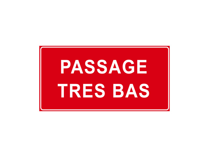 Interdiction  P923  Passage très bas  Panneau Signalétique Norme ISO 7010