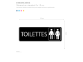 Toilettes Handicapés 5 x 15 cm