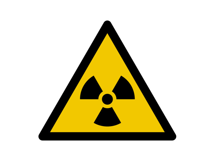 Panneau d'avertissement - Signalétique W003 - Danger Matières radioactives ou radiations ionisantes