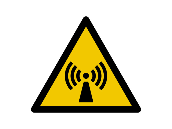 Panneau davertissement  Signalétique W005  Danger Radiations non ionisantes