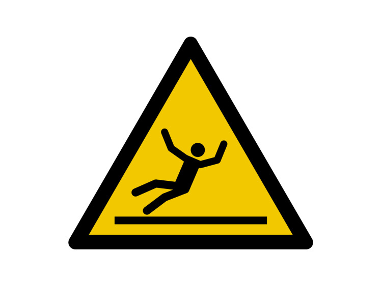 Panneau d'avertissement - Signalétique W011 - Danger Surface glissante