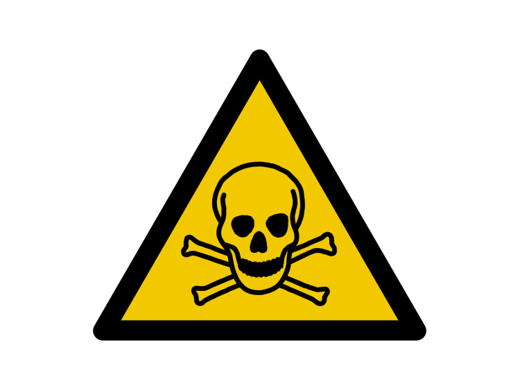 Panneau d'avertissement - Signalétique W016 - Danger Matières toxiques