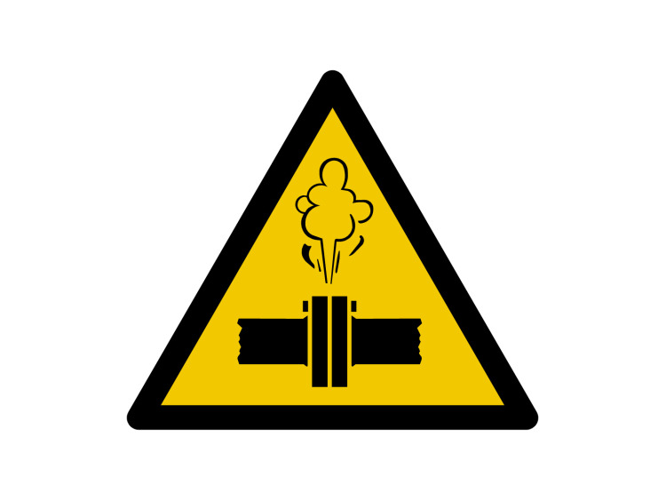 Panneau d'avertissement - Signalétique W153 - Vapeurs chaudes