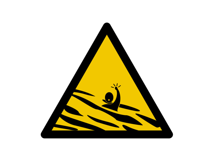Panneau d'avertissement - Signalétique W167 - Risque de noyade