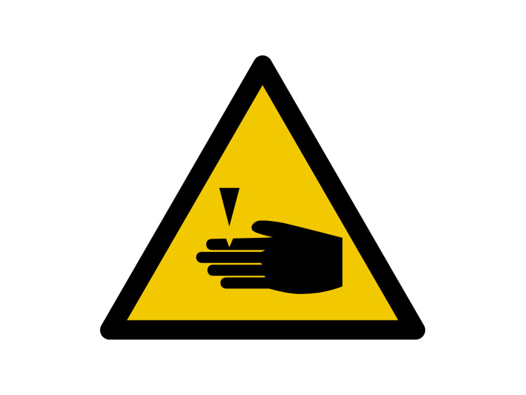 Panneau d'avertissement - Signalétique W168 - Danger de coupure