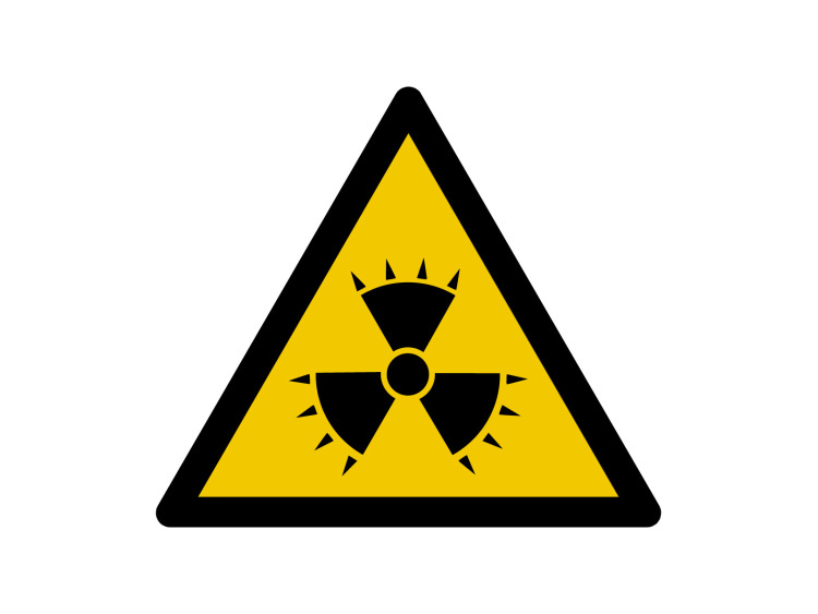 Panneau d'avertissement - Signalétique W171 - Danger Rayons X batterie en cours
