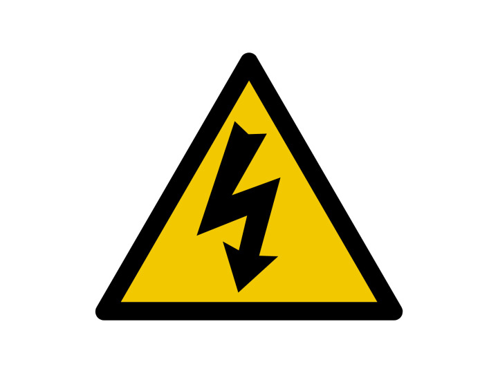 Panneau davertissement  Signalétique W176  Danger Electricité
