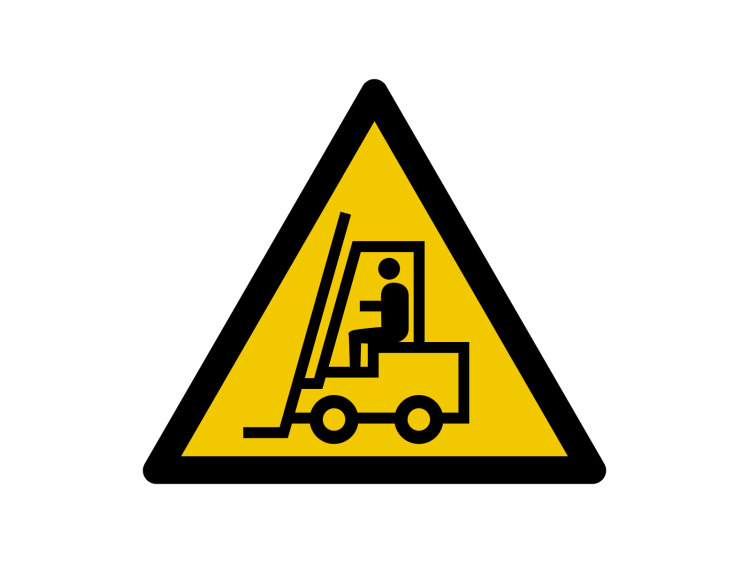 Panneau d'avertissement - Signalétique W185 - Chariot élévateur et autres véhicules industriels