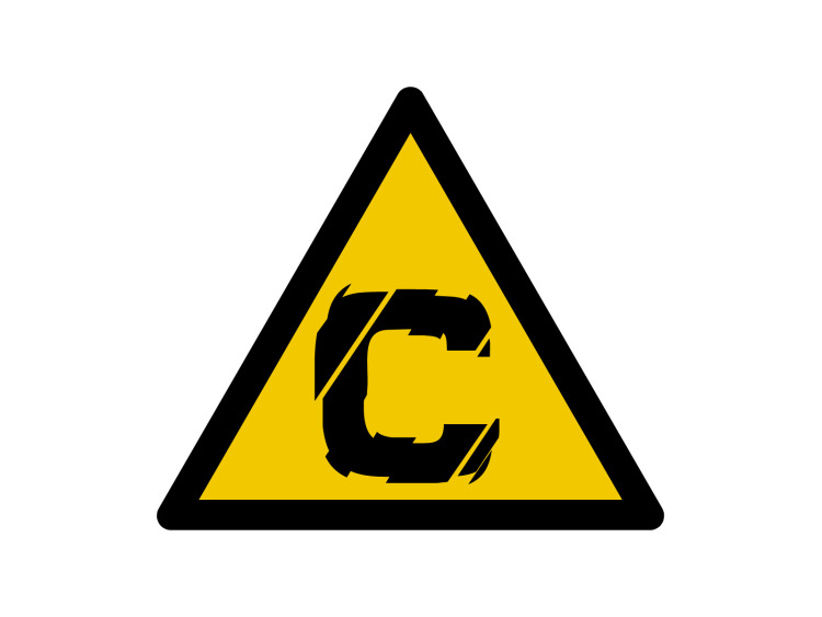 Panneau d'avertissement - Signalétique W194 - Attention Risques cancérigène
