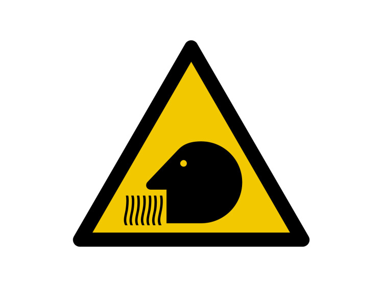 Panneau d'avertissement - Signalétique W195 - Risque d'inhalation