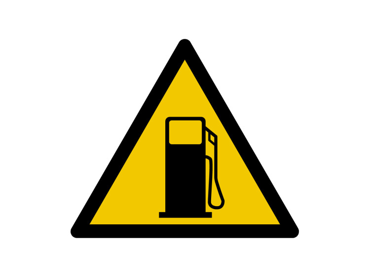 Panneau d'avertissement - Signalétique W204 - Carburant