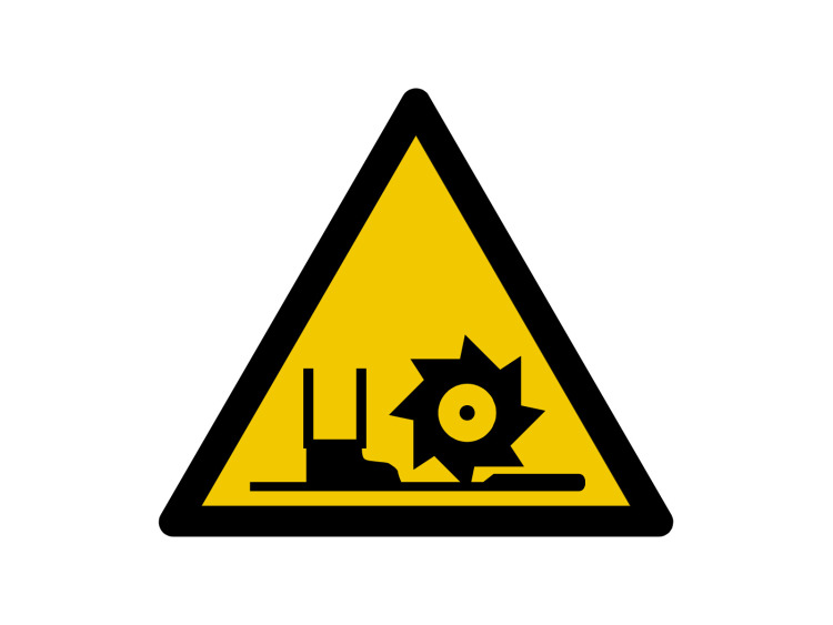 Panneau d'avertissement - Signalétique W221 - Attention aux pieds