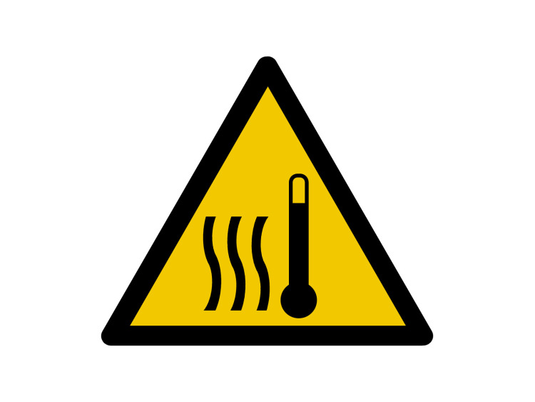 Panneau d'avertissement - Signalétique W225 - Haute température