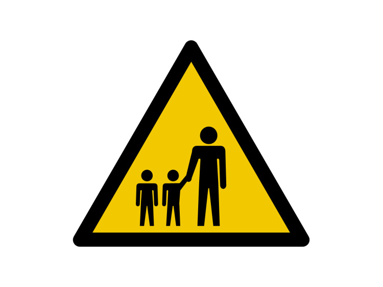 Panneau d'avertissement - Signalétique W232 - Attention enfants
