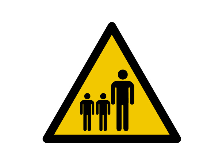 Panneau d'avertissement - Signalétique W233 - Attention enfants