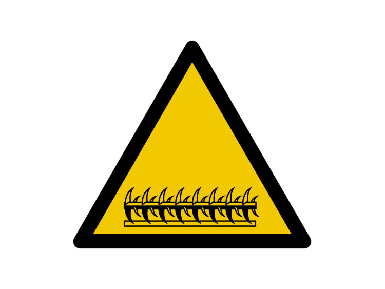 Panneau d'avertissement - Signalétique W238 - Danger Herse