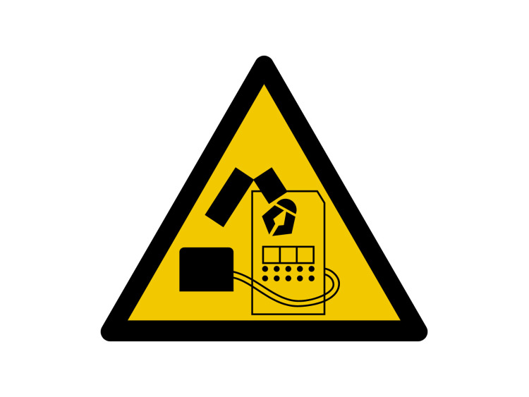 Panneau d'avertissement - Signalétique W248 - Attention Robot en mouvement
