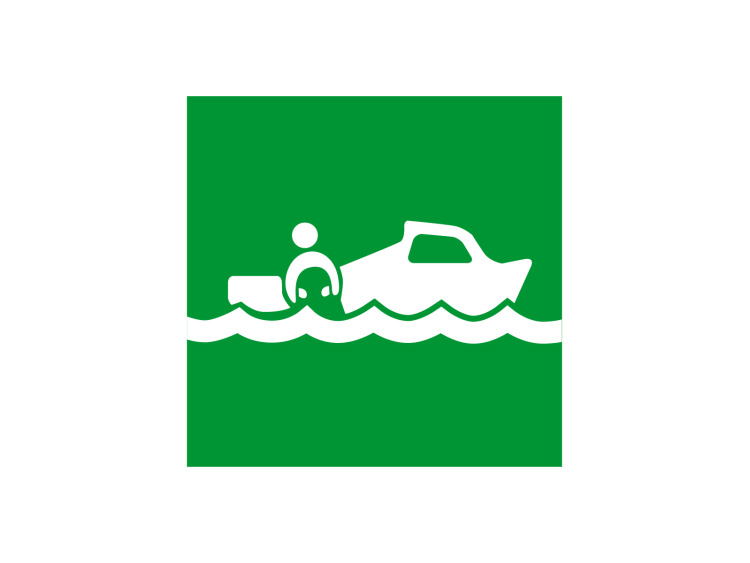 Panneau d'évacuation et de sécurité - Signalétique E094 - Sauvetage maritime