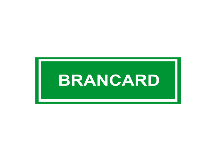 Panneau dévacuation et de sécurité  Signalétique E211  Brancard