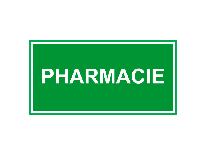 Panneau dévacuation et de sécurité  Signalétique E453  Pharmacie