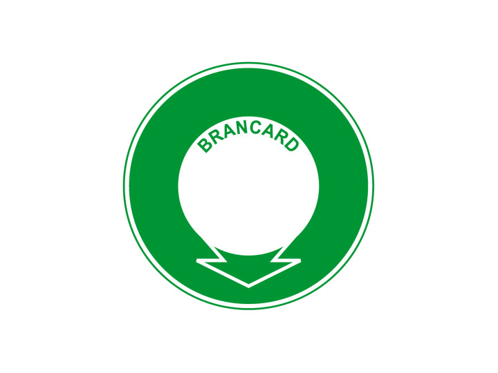 Panneau dévacuation et de sécurité  Signalétique E602  Brancard