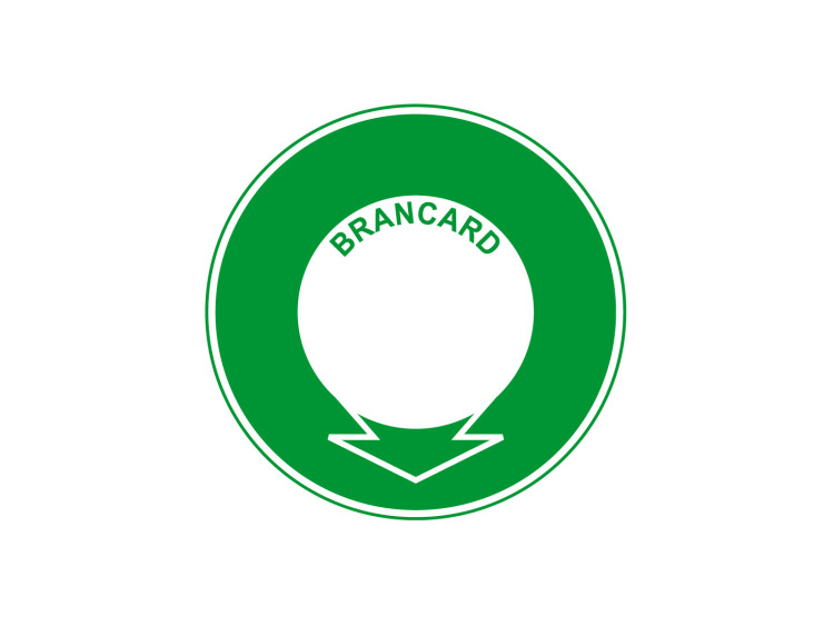 Panneau d'évacuation et de sécurité - Signalétique E602 - Brancard