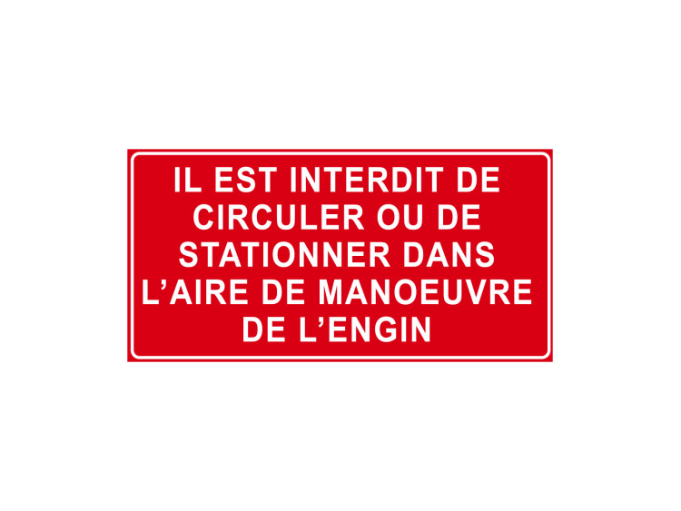 Panneau d'Interdiction - Signalétique P919 - Interdit de circuler / stationner / aire de manœuvre
