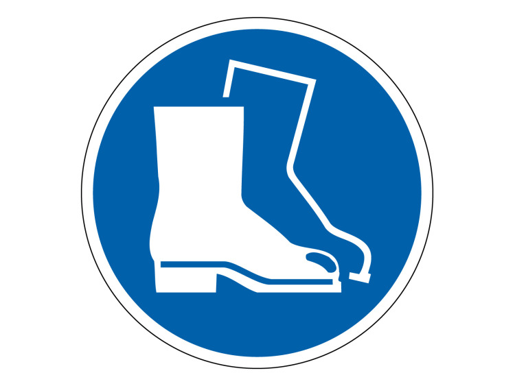 Panneau d'obligation - Signalétique M008 - Chaussures de sécurité obligatoires