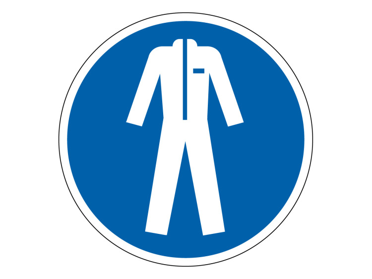 Panneau d'obligation - Signalétique M010 - Vêtements de protection obligatoires